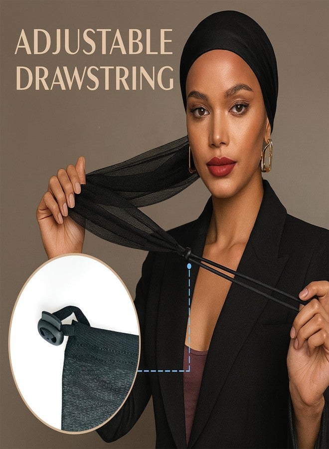 Celmuron Hair Weave Sleeve for Locs – 28Inch Black Breathable Stretch Mesh Protective Hair Sleeve Cover for Locs, Braids & Twists - Image 4